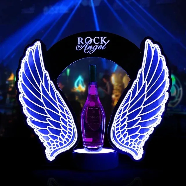 Wine Beers - Rechargeable LED Flashing Angel Wings Wine