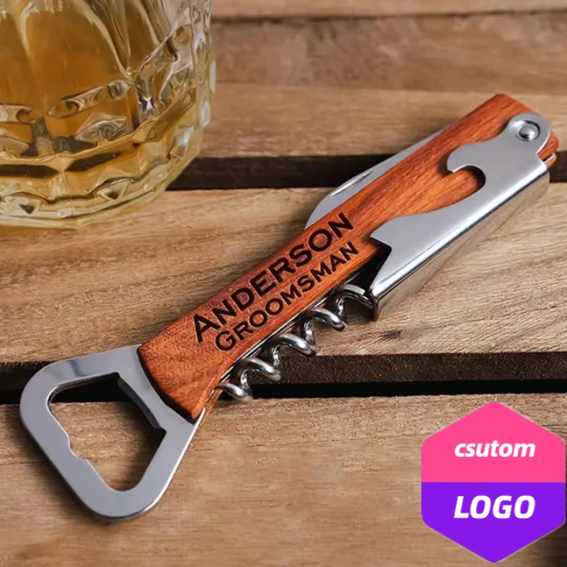 Wine Beer Logo - Personalize Stainless Steel Knife Laser Custom