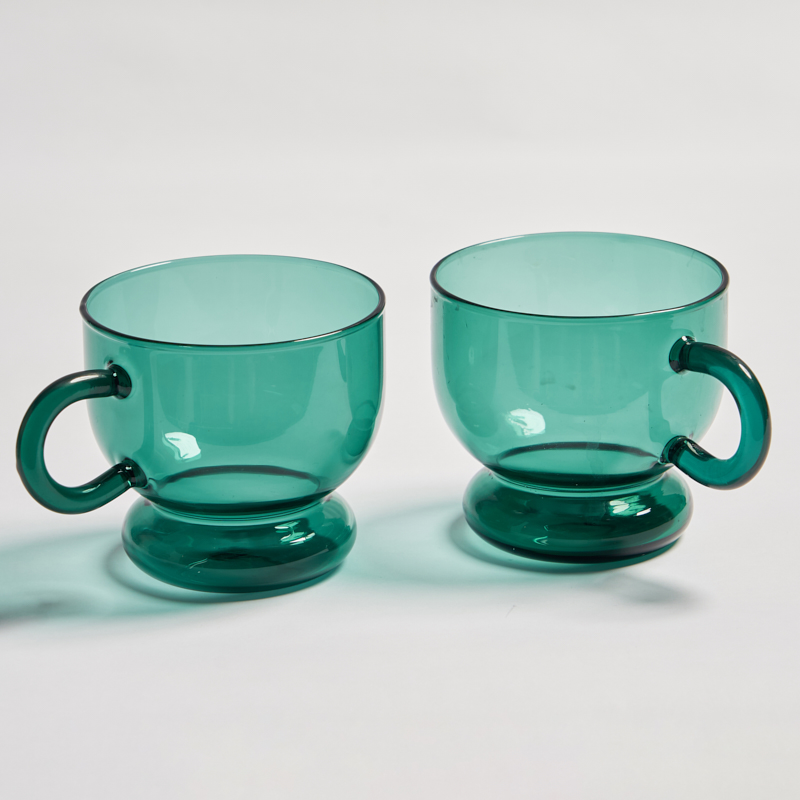 2PC Nordic glass coffee cup mi - Wine Beer House ulasan dan harga