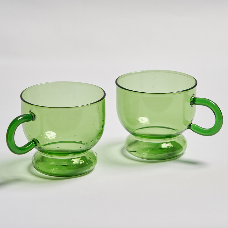 2PC Nordic glass coffee cup mi - Wine Beer House ulasan dan harga