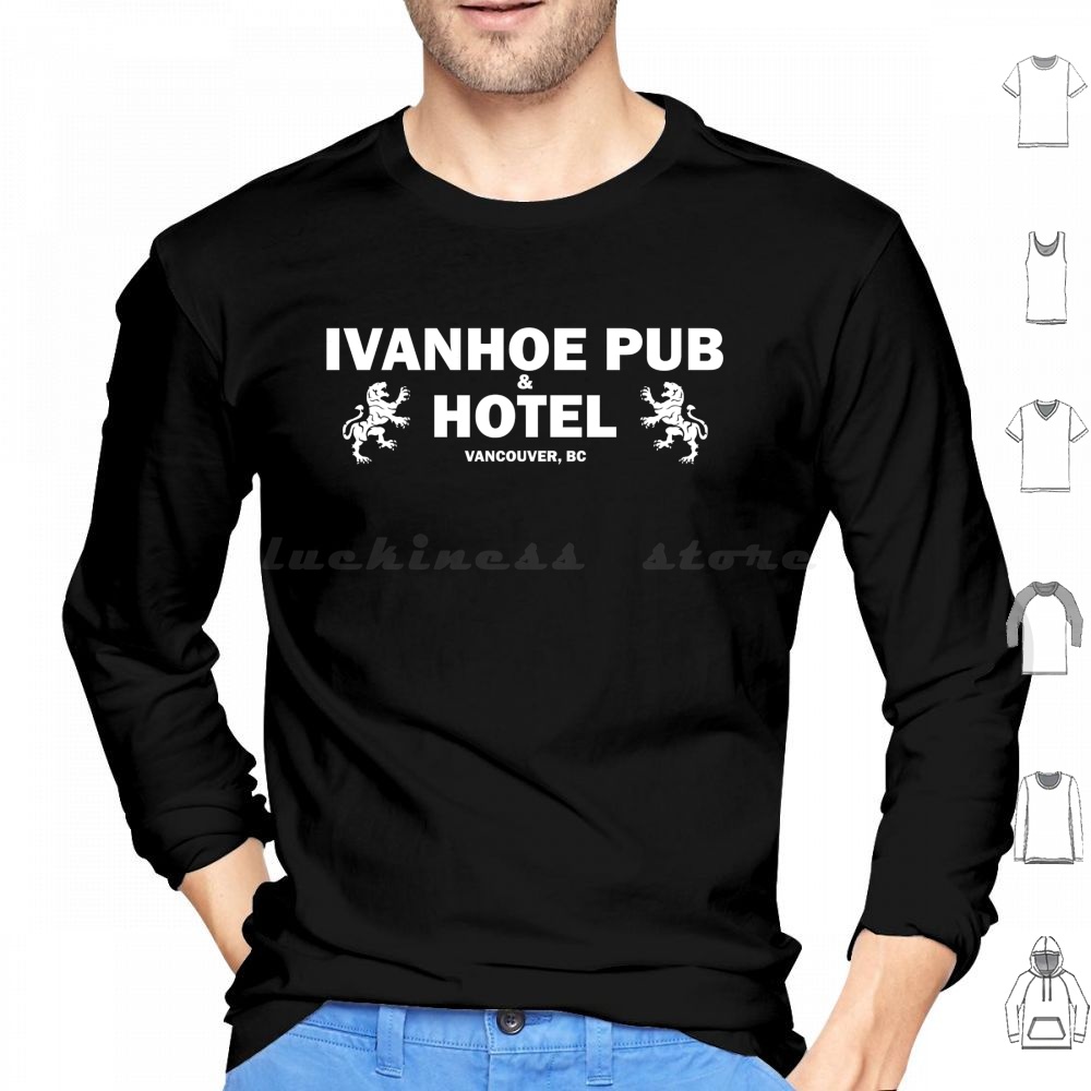 Ivanhoe Pub-White On Black Hoo - Wine Beer Logo ulasan dan harga
