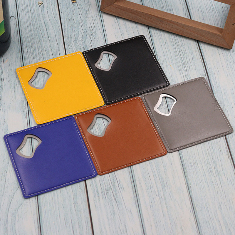 100Pcs PU Leather Custom Compa - Wine Beer Logo ulasan dan harga