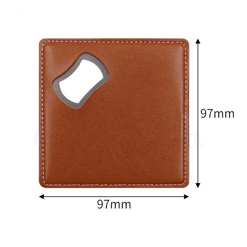 100Pcs PU Leather Custom Compa - Wine Beer Logo ulasan dan harga