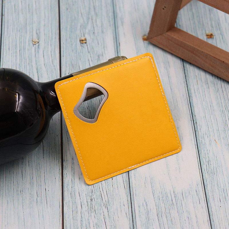 100Pcs PU Leather Custom Compa - Wine Beer Logo ulasan dan harga