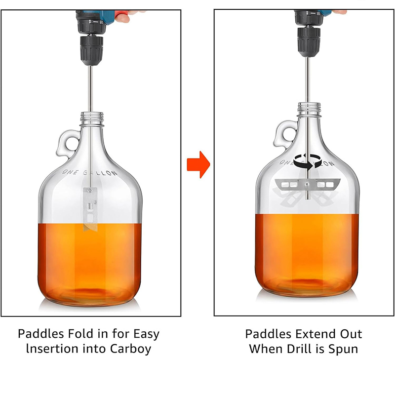 Stainless Steel Drill Stirrer, - Wine With Beer Mix ulasan dan harga