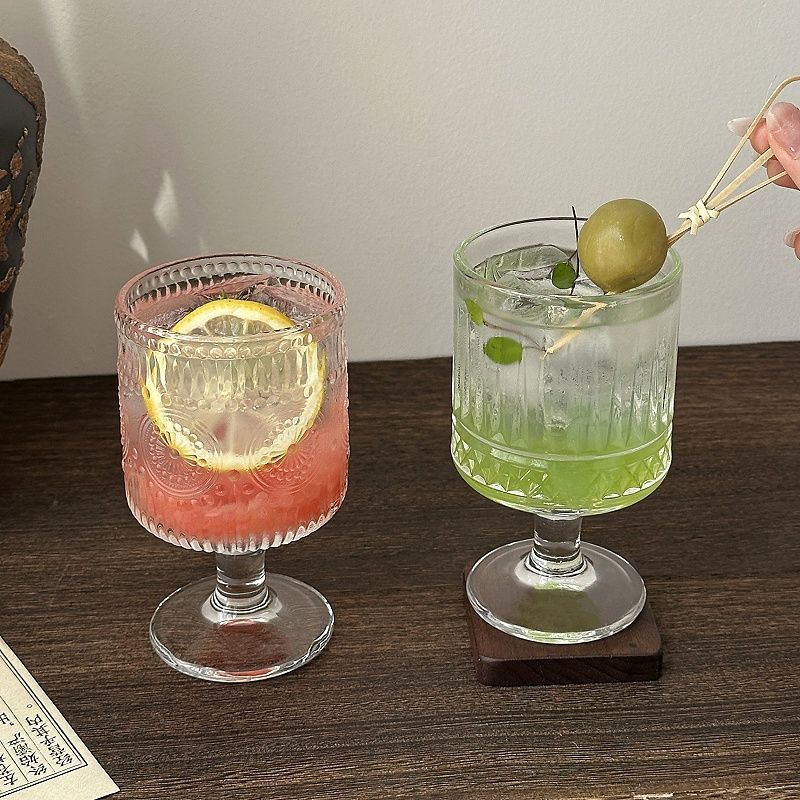 4pcs Set Vintage Embossed Mixe - Wine With Beer Mix ulasan dan harga