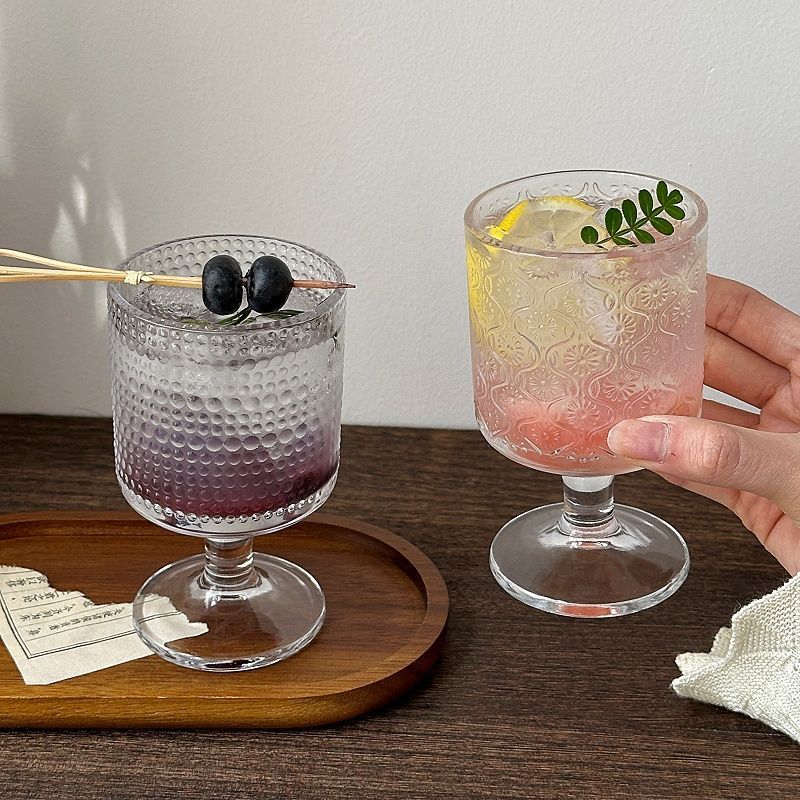 4pcs Set Vintage Embossed Mixe - Wine With Beer Mix ulasan dan harga