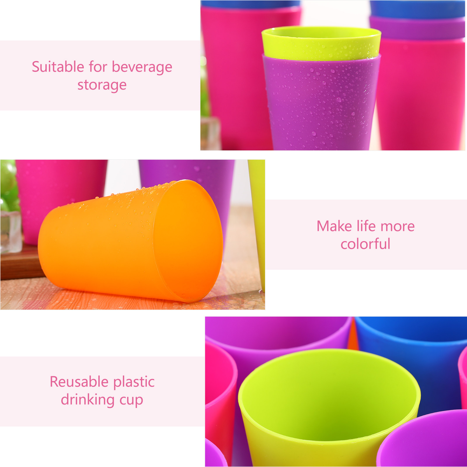 15Pcs Mixed Color Plastic Drin - Wine With Beer Mix ulasan dan harga