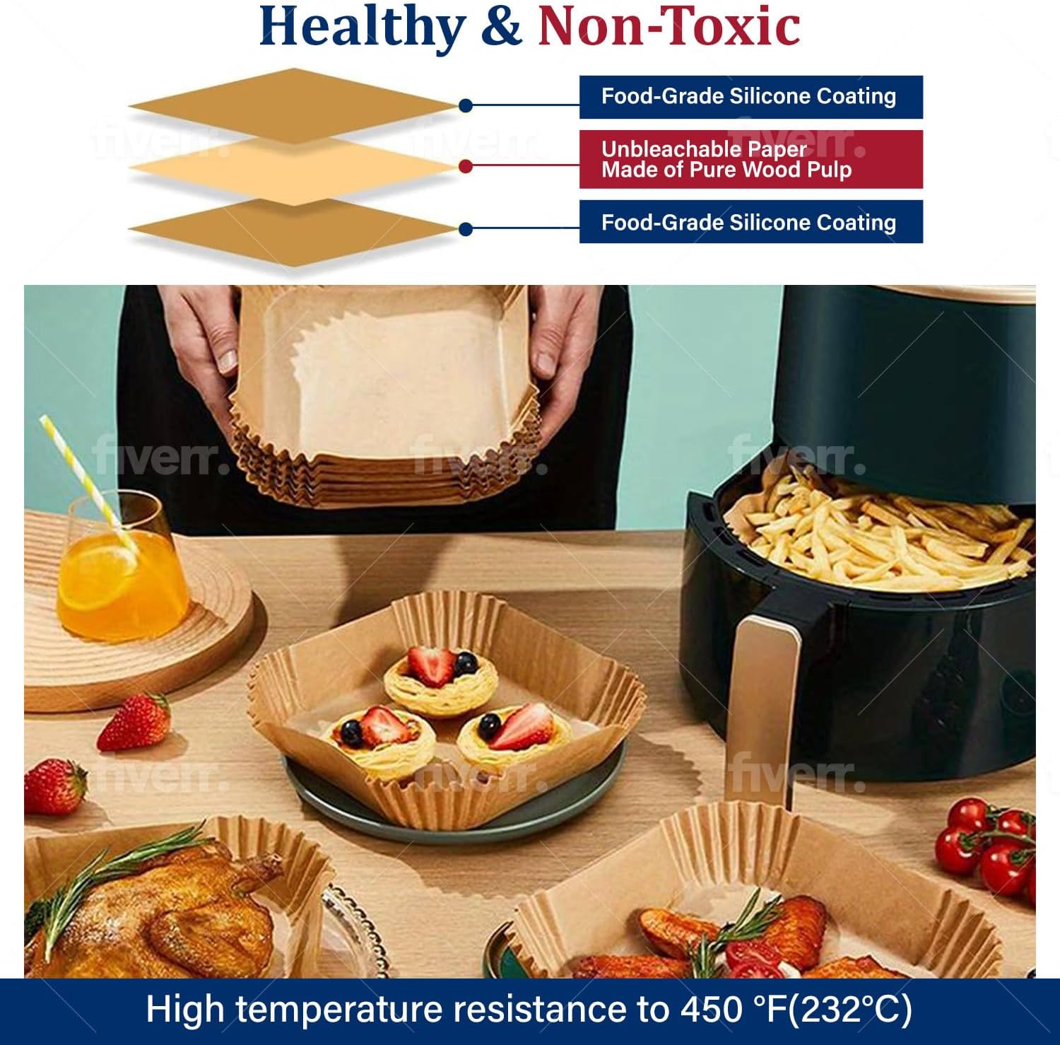 Air Fryer Cooking Baking Paper - Ninja Air Fryer Af300 ulasan dan harga