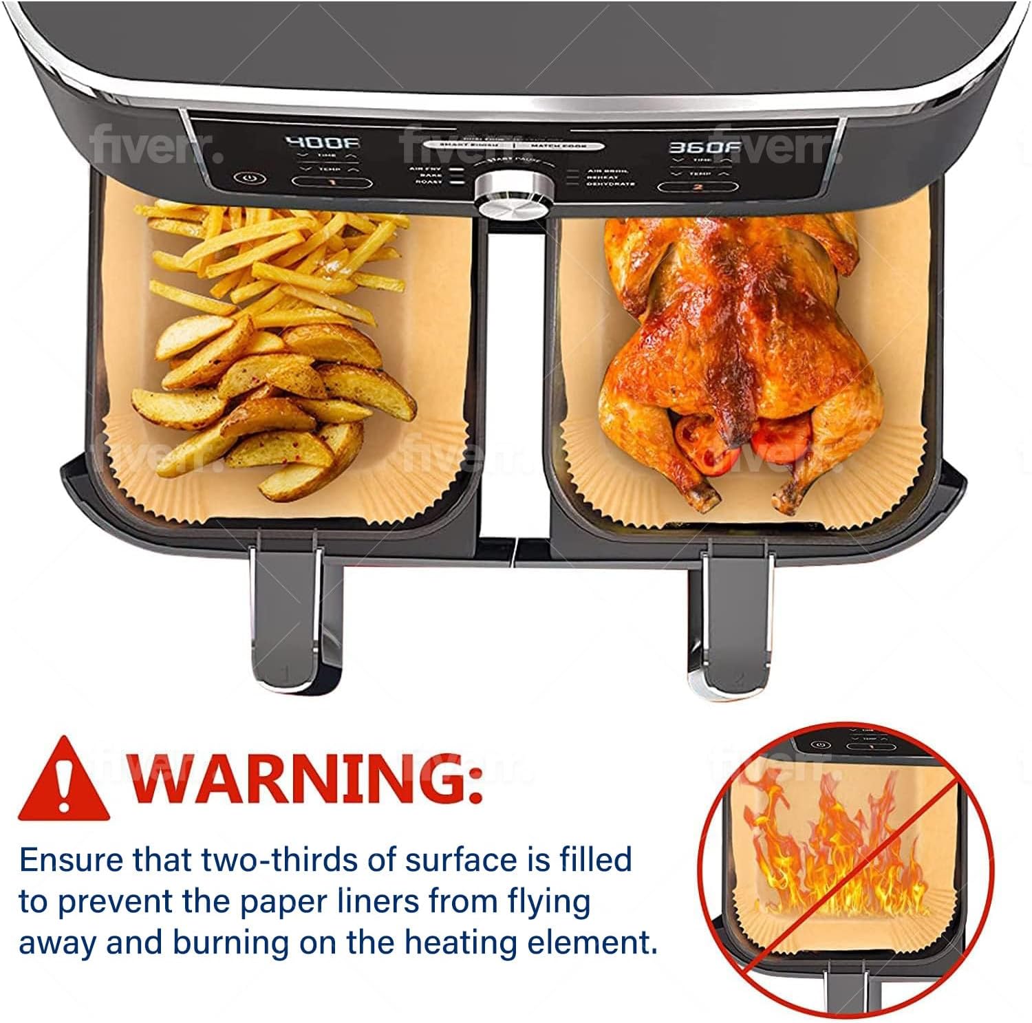 Air Fryer Cooking Baking Paper - Ninja Air Fryer Af300 ulasan dan harga